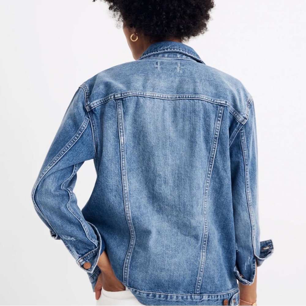 Madewell Oversized Jean Jacket in Wortham Wash